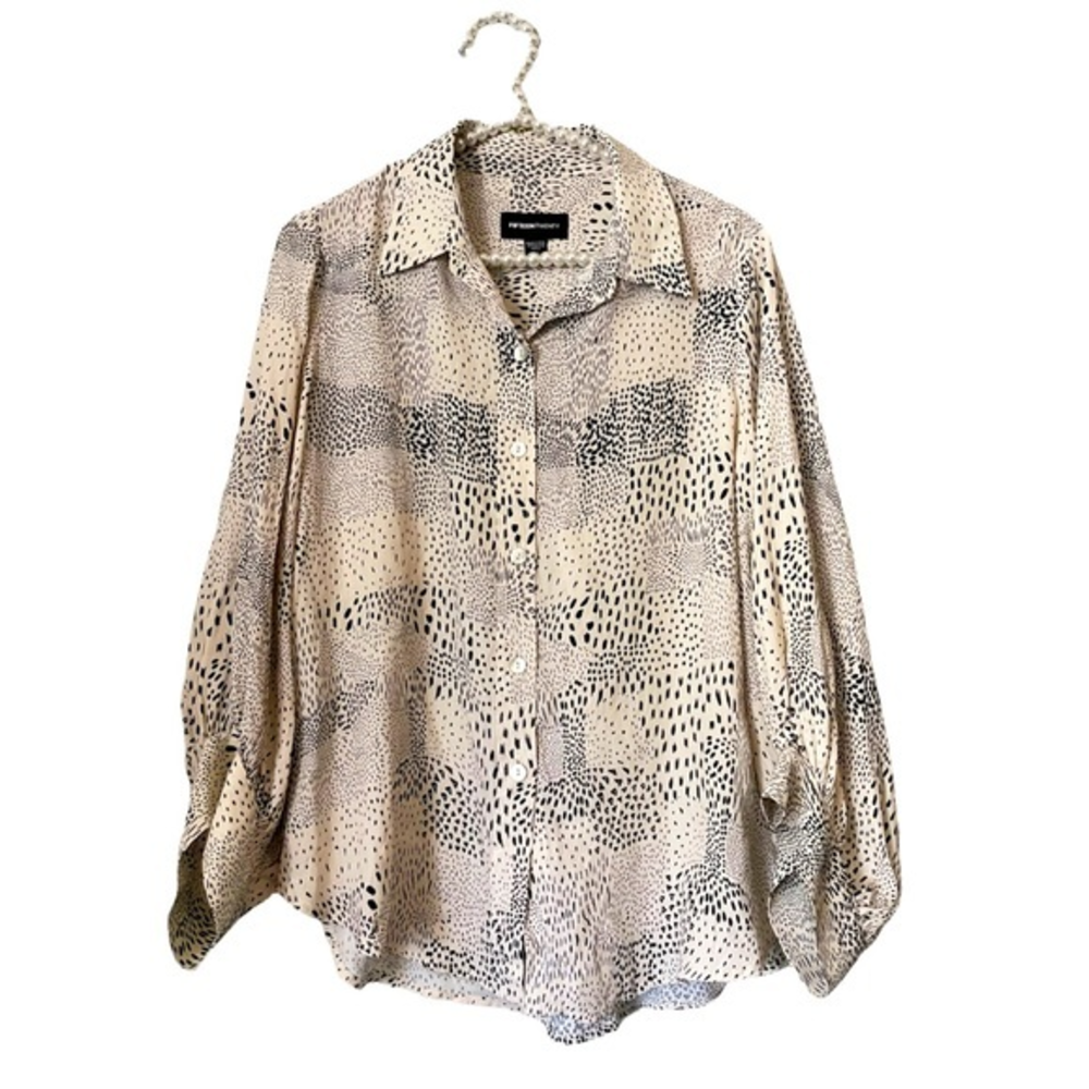Fifteen Twenty Speckled Print Blouse Size‎ XS